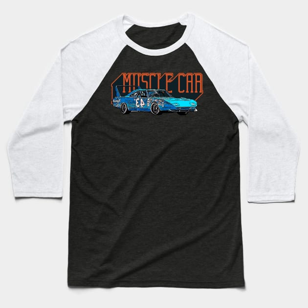 1970 Plymouth Road Runner Superbird Baseball T-Shirt by JayD World